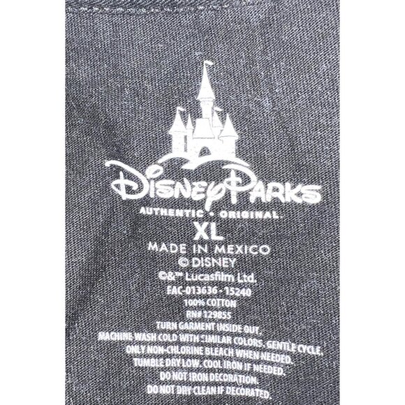 Star Wars Darth Vader Graphic Tee Black Disney Parks Authentic XL Unisex T-Shirt - Picture 3 of 3